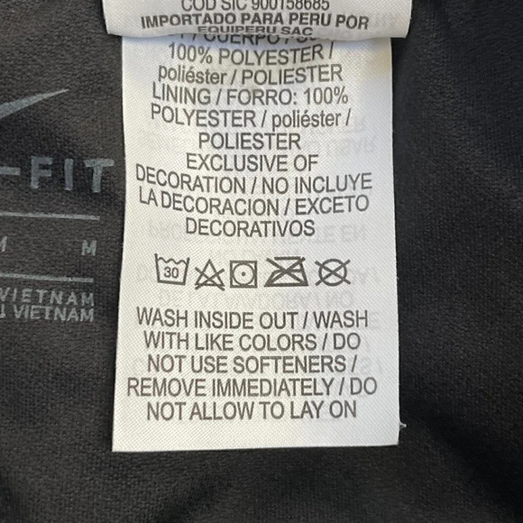 NIKE Women's Clash Tempo Luxe Lined Running Shorts Black Silver Size M - Picture 7 of 9